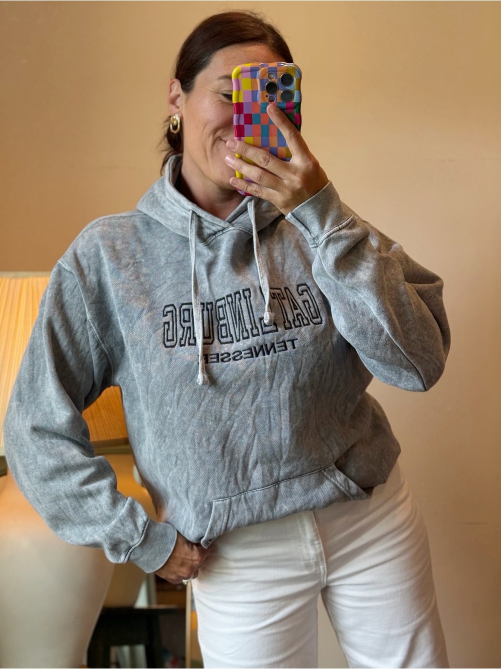 Gray Washed Gatlinburg Tennessee Hoodie Sweatshirt - Casual Pullover